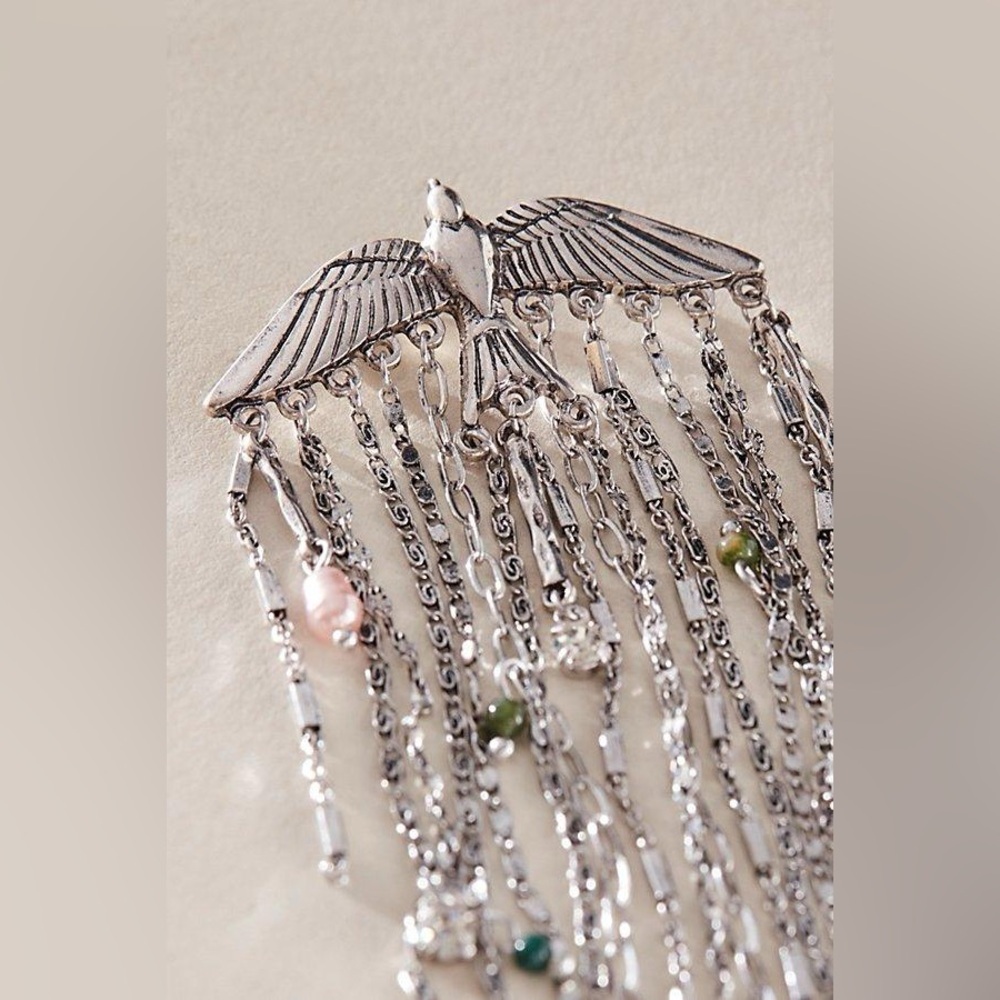 Free People Cresta Dangle Brooch Pin Bird wings NWT $30